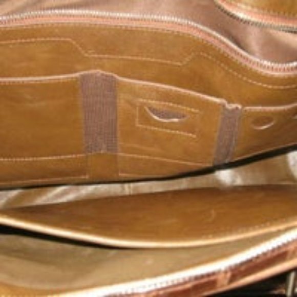 ❤️NEW Handmade Genuine CROCODILE Leather Laptop Briefcase Business Vietnam $750 - Picture 9 of 11